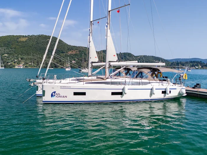 A large sailing yacht named 