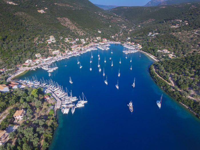 sivota lefkada aerial view