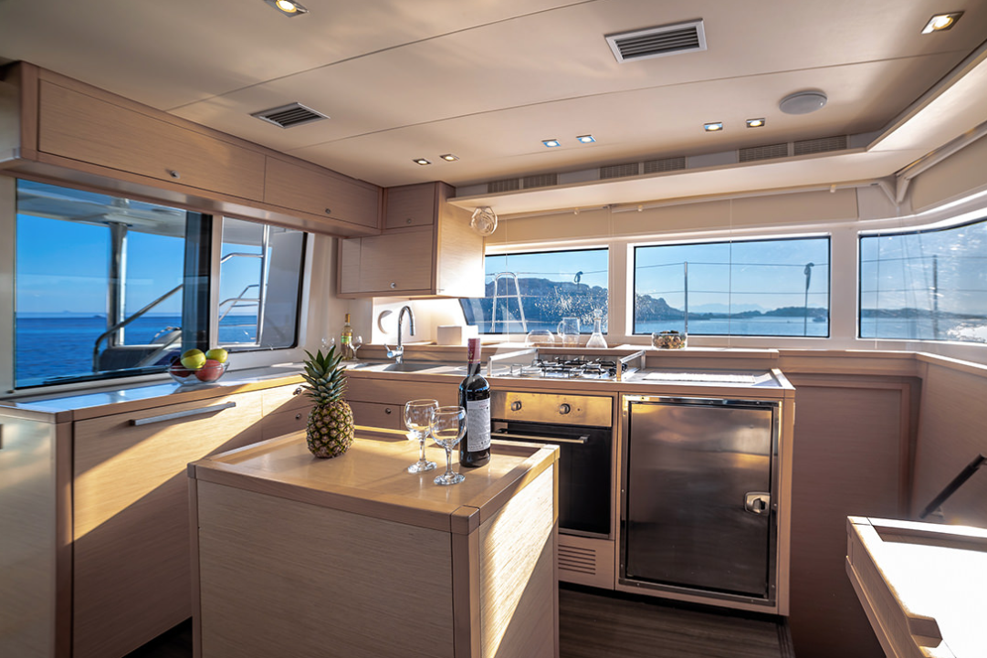 'White Pearl' crewed Lagoon 52 catamaran