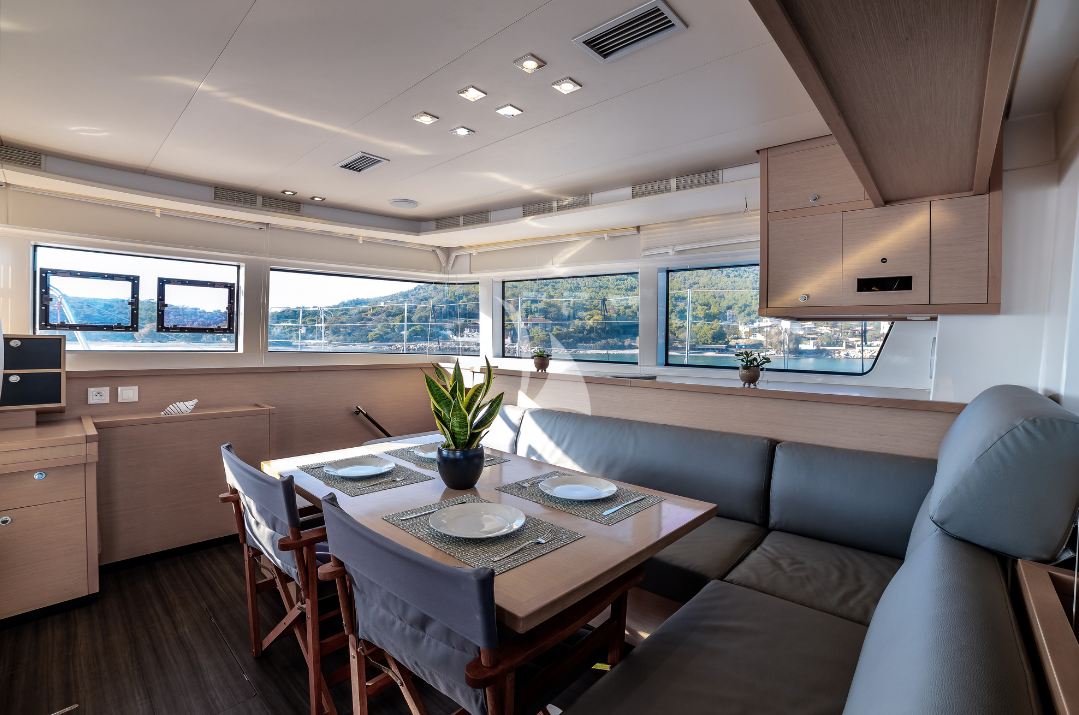 'White Pearl' crewed Lagoon 52 catamaran